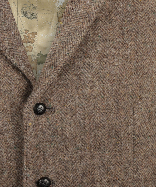 Iers Tweed Gilet | Bruin