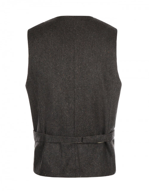 Iers Tweed Gilet | Bruin