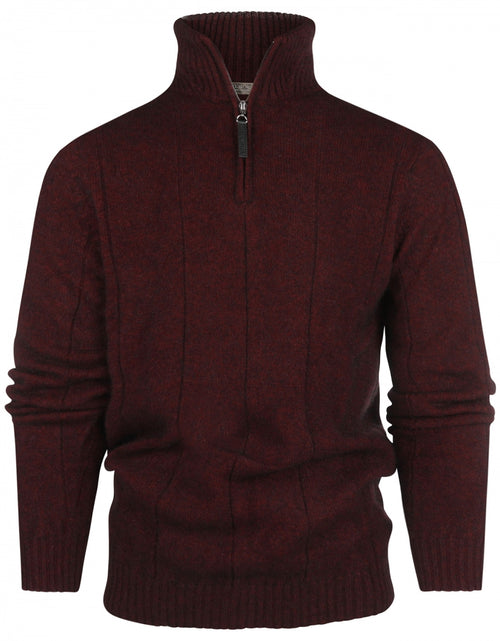 Sweater Javelin high zip | Bordeaux Red