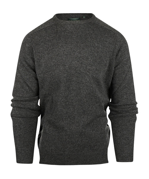 Pullover Lambswool round neck | Anthracite Grey