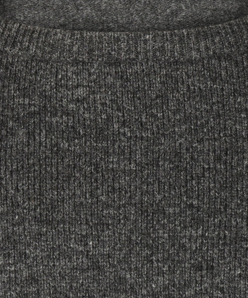 Pullover Lambswool round neck | Anthracite Grey