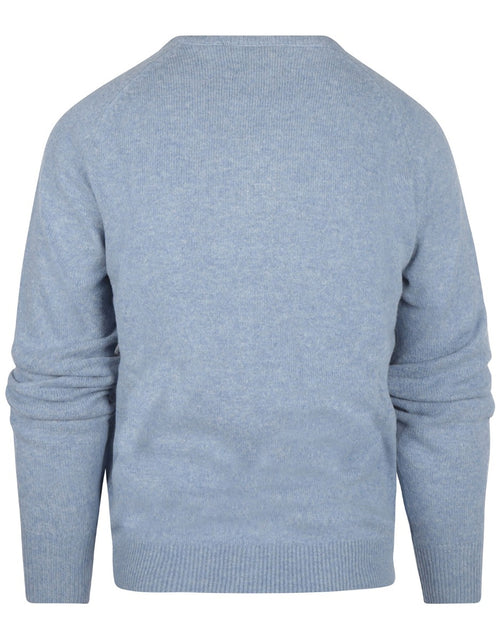 Pullover Lamswol ronde hals | Blauw