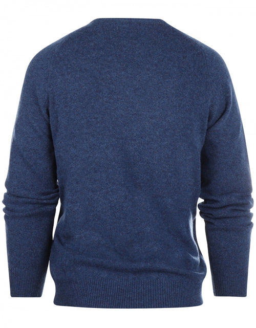 Pullover Lambswool round neck | Blue