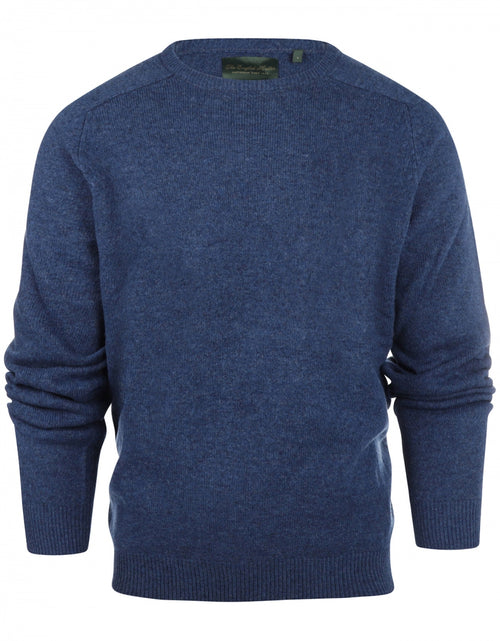 Pullover Lamswol ronde hals | Blauw