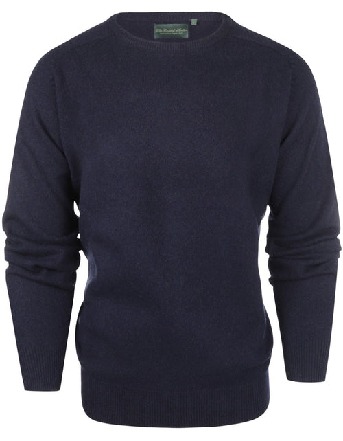 Pullover Lamswol ronde hals | Navy Blauw