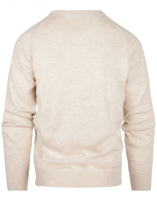 Pullover Lambswool round neck | Brown