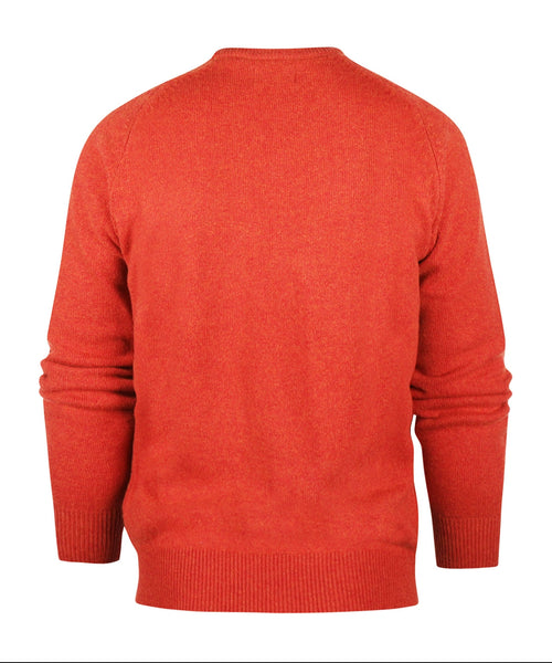 Pullover Lambswool round neck | Red