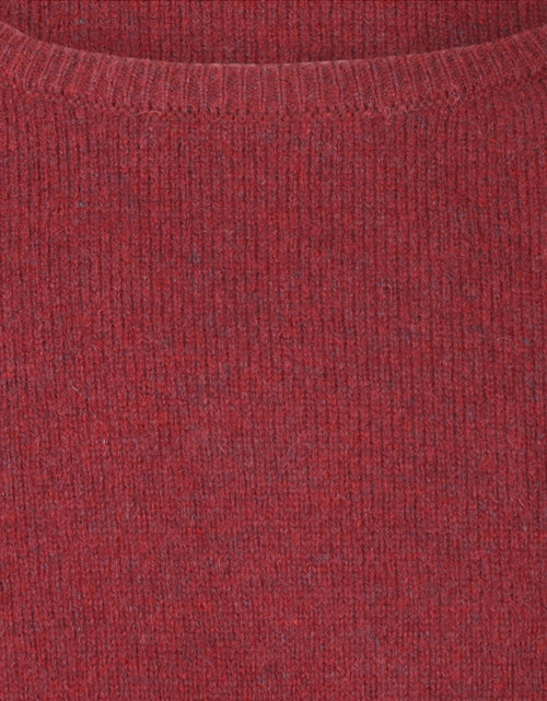 Pullover Lamswol ronde hals | Rood