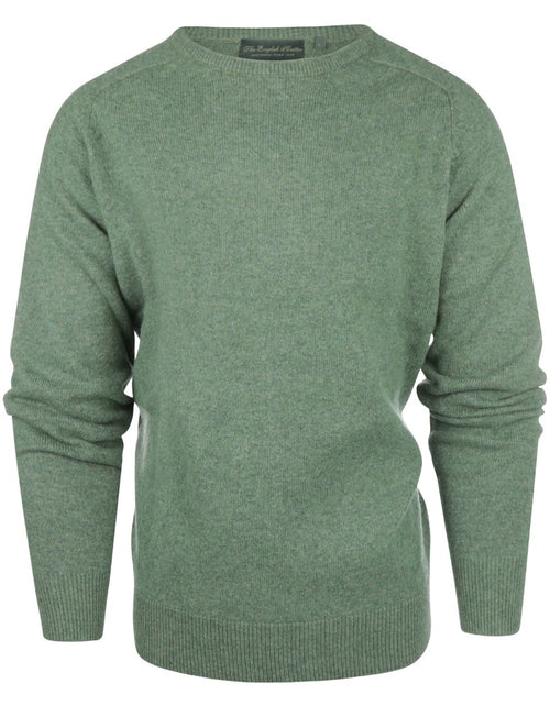 Pullover Lambswool round neck | Green