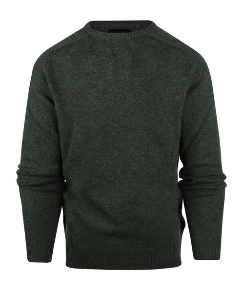 Pullover Lambswool round neck | Green