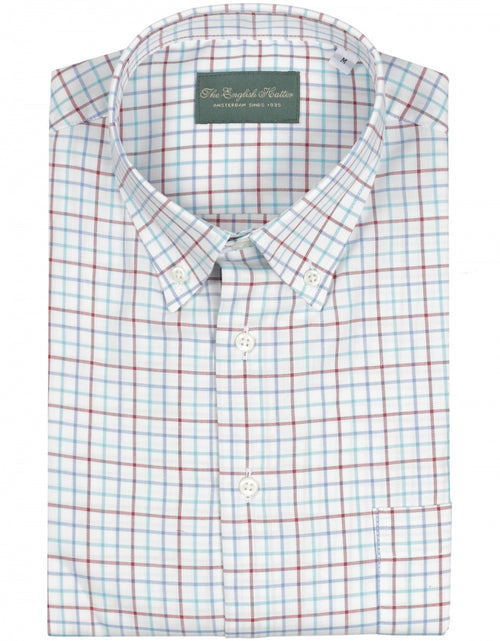 Katoenen Overhemd Button Down Regular Fit | Bruin