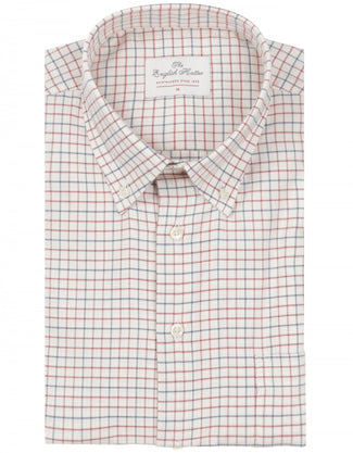 Katoenen Overhemd Button Down Regular Fit | Bruin