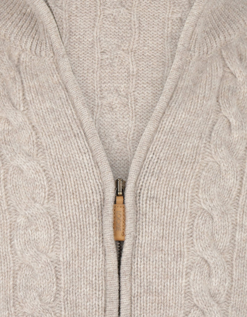 William Locke Cable Zip Cardigan | Cobble