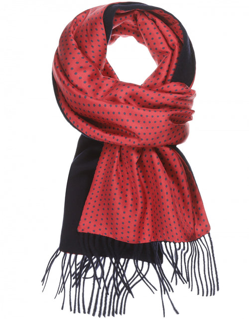 Scarf Silk and Lambswool spots | Red