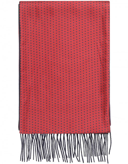 Scarf Silk and Lambswool spots | Red