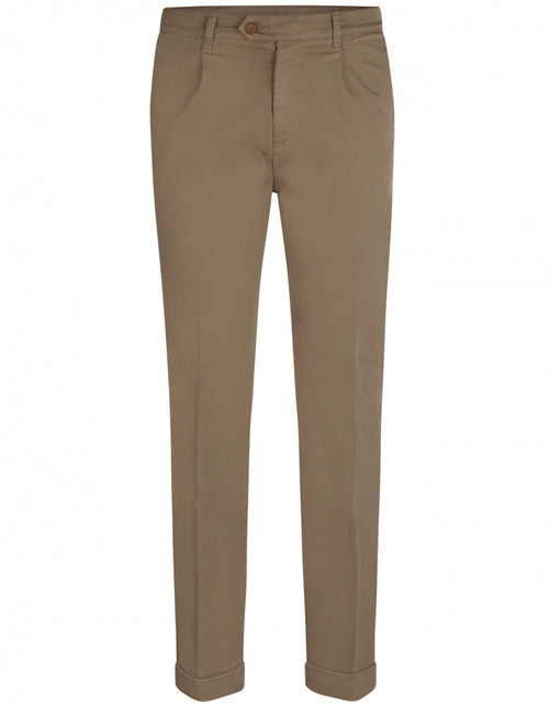 Boston Trousers Pleated and Turn-up | Brown