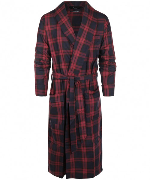 Dressing Gown Cotton and Wool | Bordeaux Red