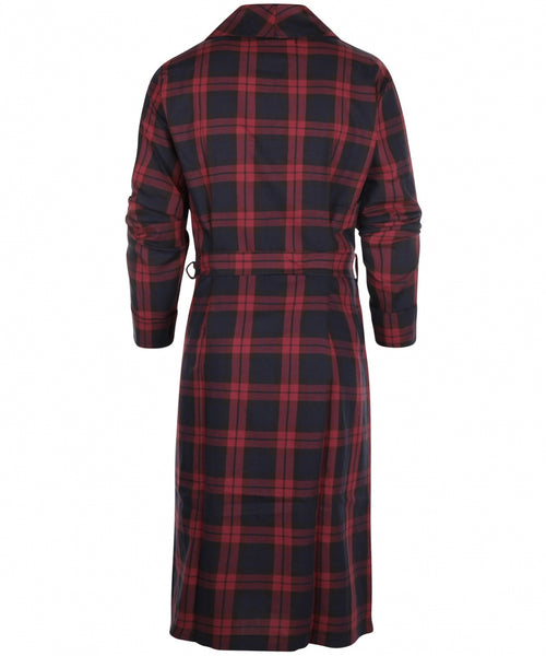 Dressing Gown Cotton and Wool | Bordeaux Red