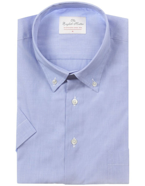 Shirt cotton short sleeves | Blue