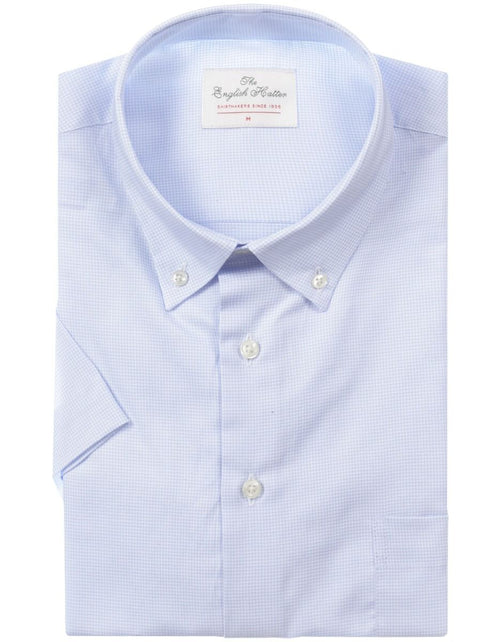 Shirt cotton short sleeves | Blue