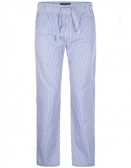 Long cotton pajama pants | Blue