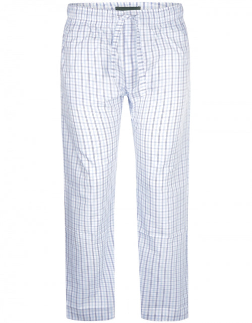 Long cotton pajama pants | Blue