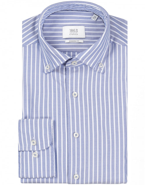 Shirt cotton button down | Blue