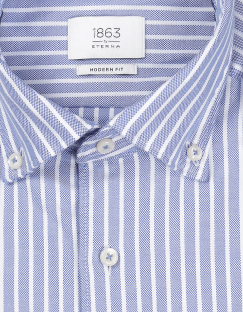 Shirt cotton button down | Blue