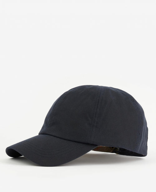 Barbour Baseball Cap Waxed | Navy Blauw