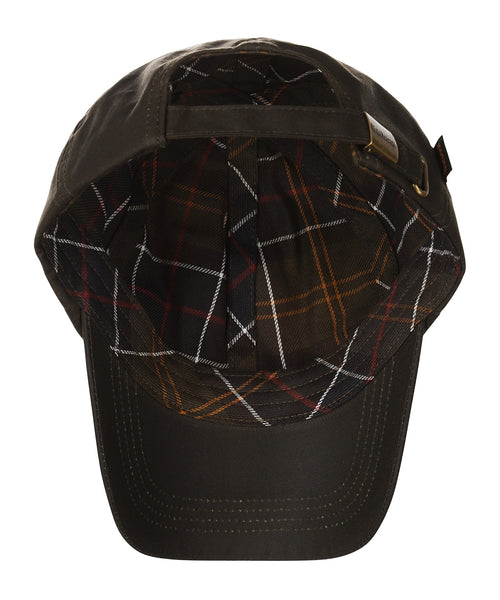 Barbour Baseball Cap Waxed | Olive