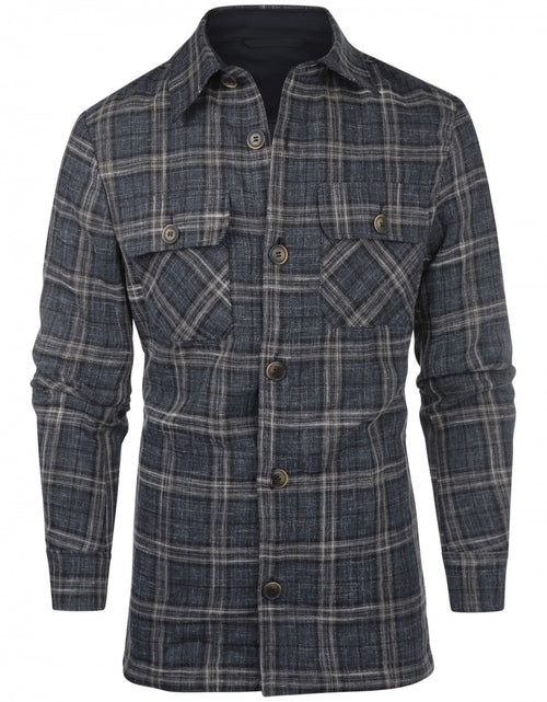 Overshirt wol mix | Blauw