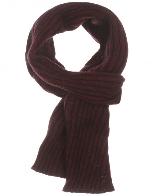 Rib Scarf Merino Wool Mix 165X16 | Bordeaux Red