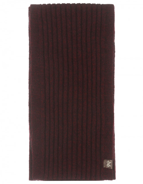 Rib Scarf Merino Wool Mix 165X16 | Bordeaux Red