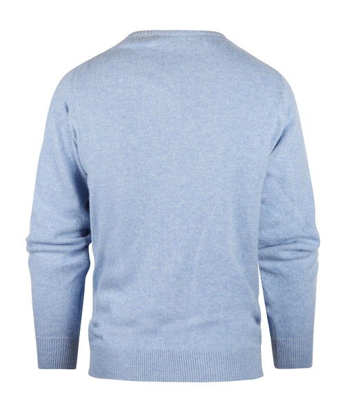 William Lockie Round Neck Lambswool *Sale* | Glacier