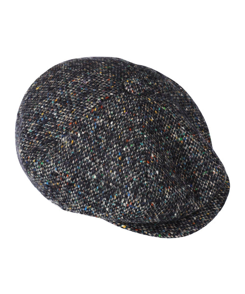 Tweed Ballon Cap | Blauw