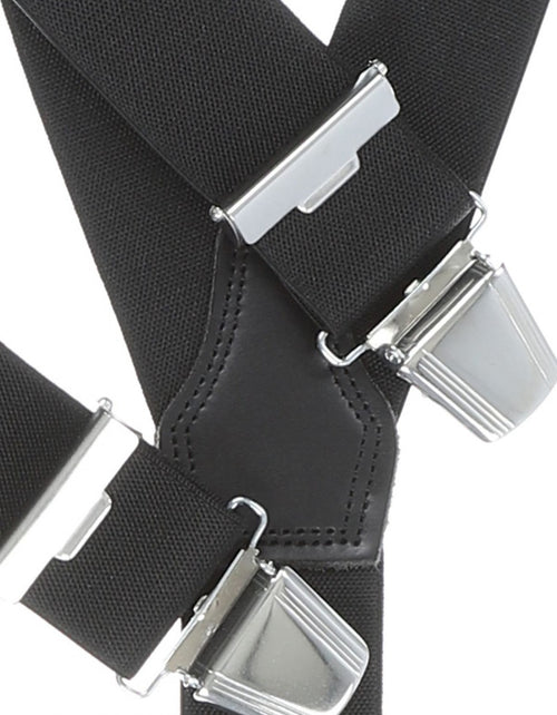 Elastic suspenders with clips | Black