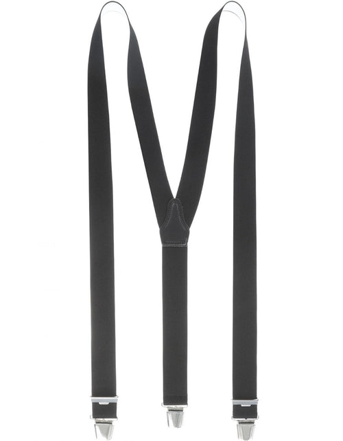 Elastic suspenders with clips | Black