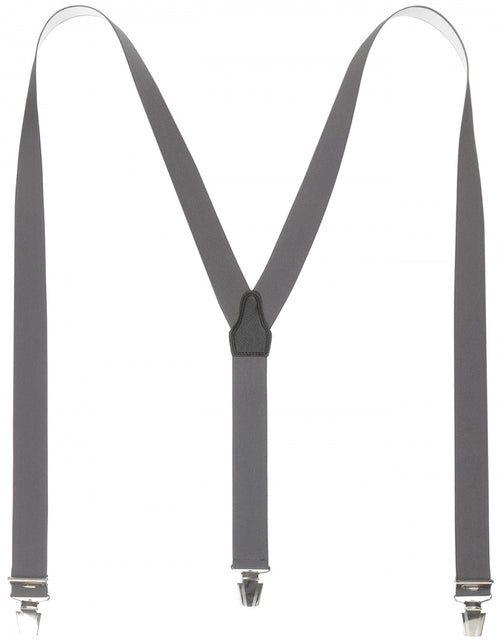 Elastic suspenders with clips | Grey