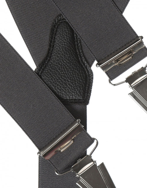 Elastic suspenders with clips | Grey