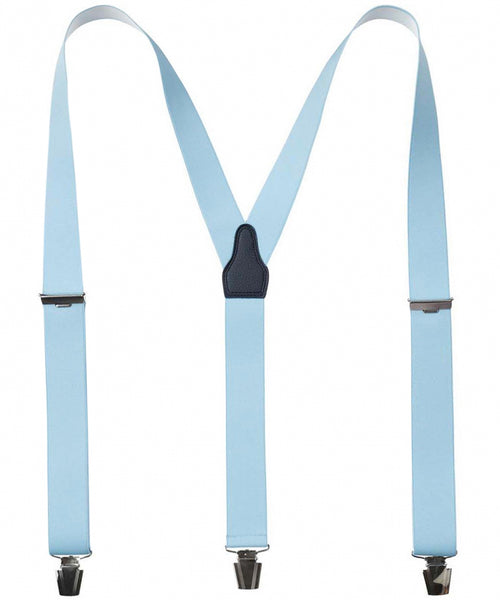 Elastic suspenders with clips | Blue