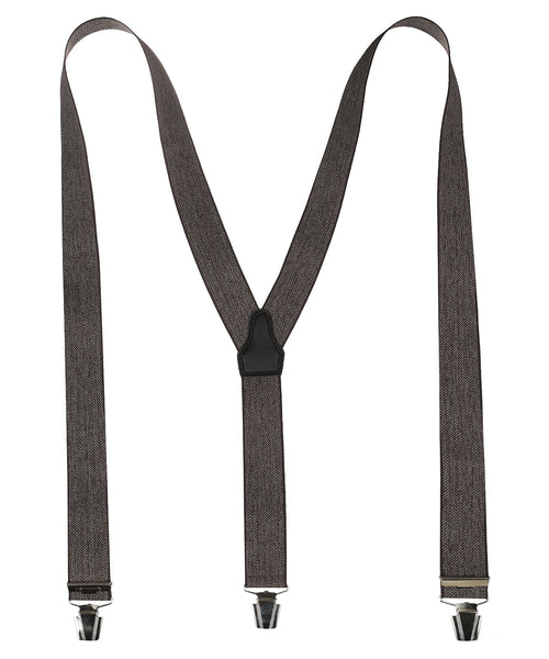 Design suspenders with clips | Brown