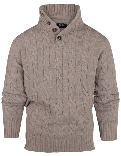 Pullover polo cashmere merino wool | Brown