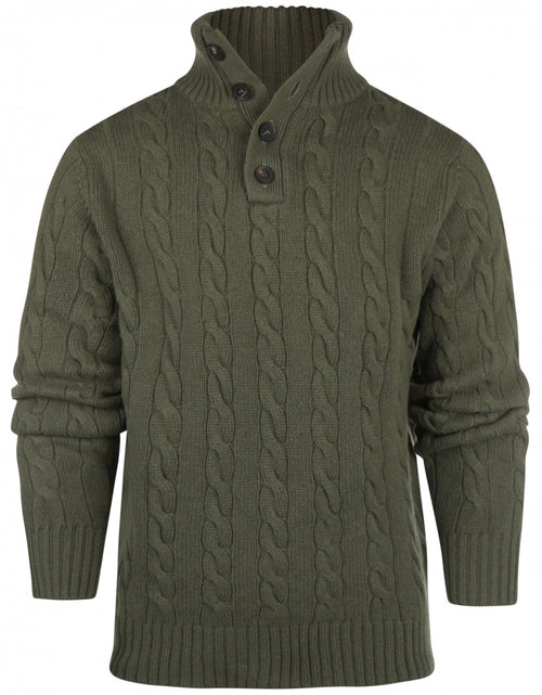 Sweater polo cashmere merino wool | Green