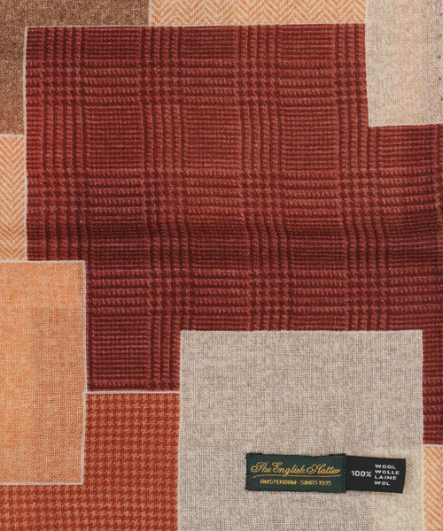 Scarf Patchwork Wool | Brown