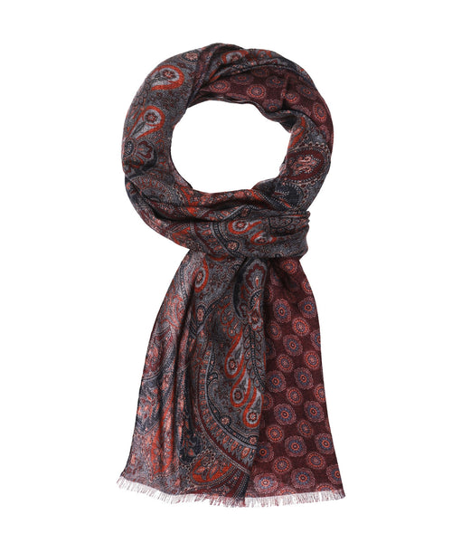 Thin wool scarf | Red