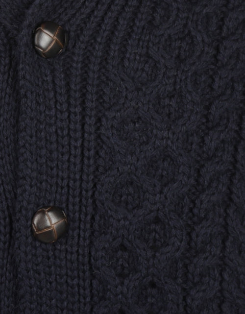 Knoop Kabelvest uit Ierland | Navy Blauw