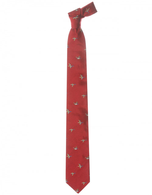 Woven Silk Tie | Red