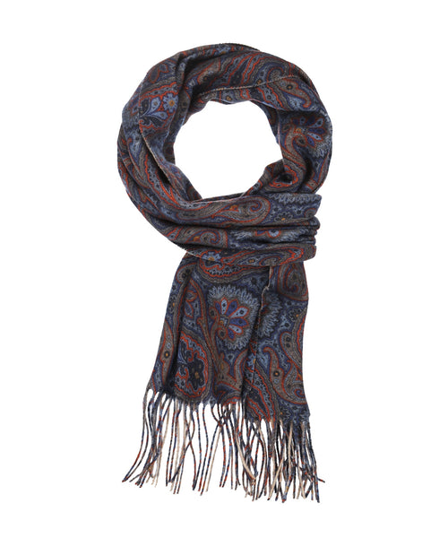 Scarf Wool 180x30 | Blue