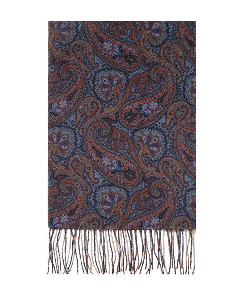 Scarf Wool 180x30 | Blue