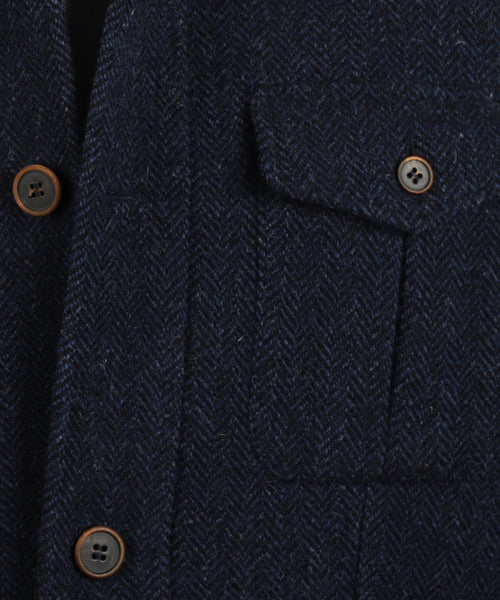 Tweed Jas Cooper | Blauw